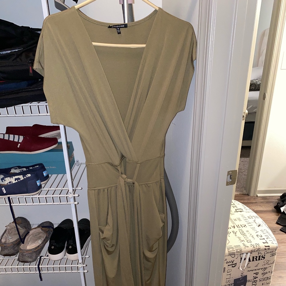 Good Time Olive Green Romper